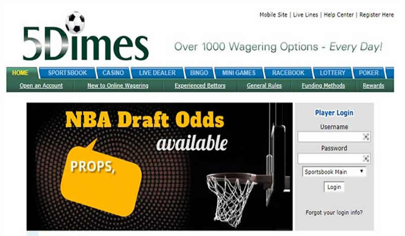 5Dimes Bonus Page